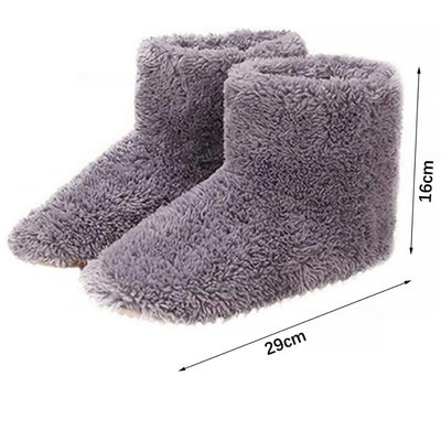 HeatComfort | Electric Heated Slippers – Soft Fleece – USB Charging – Soothes Cold Feet