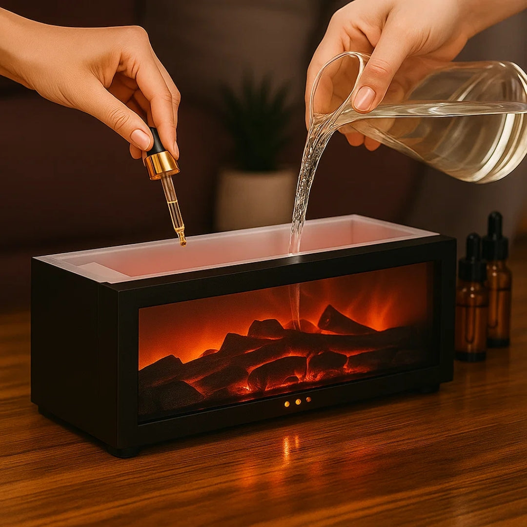 CalmAura | Essential Oil Diffuser Humidifier – Deep Sleep & Dry-Air Relief – Quiet USB-Powered 150 ml Tank – Bedroom & Living Room