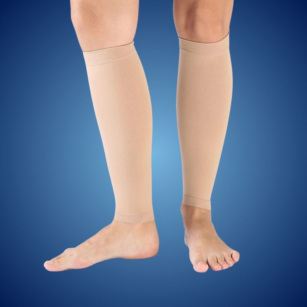 ComfortFlow Support Socks | Soft Highly Elastic Calf Compression - for Muscle Recovery and Circulation Enhancement