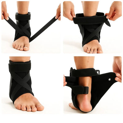 SteadyStep | Ankle Support Brace – Sprain Stabilisation – Soft Low-Bulk Support – Prevents Twisting – Speeds Recovery – Reduces Swelling