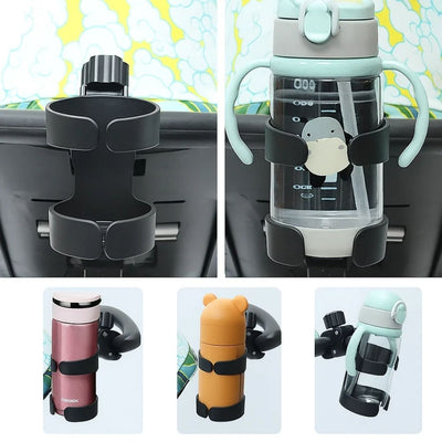 SipSecure | Universal Stroller Cup Holder – Adjustable Clamp – Secure Fit – Ideal for Parents on the Go