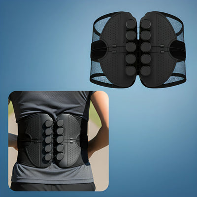 PostureFlex | Lumbar Support Belt – Lower Back Pain Relief – Breathable Mesh & Adjustable Fit – Improves Posture for Office & Everyday Comfort