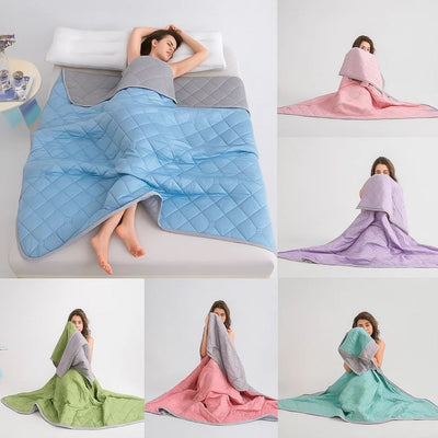 SilkCool | Cooling Blanket – Instant Cooling Comfort – Silky Hypoallergenic Fibre – Prevents Overheating – Relief for Night Sweats Sensitive Skin