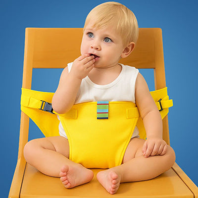 SeatGuard | Baby Chair Harness – Secure Adjustable Fit – Breathable Cotton Fabric – Portable Dining Safety Solution for Travelling Parents
