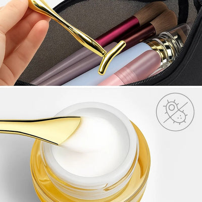 LiftGlow | Face & Eye Massager Tool – Lifts Skin & Reduces Puffiness – Hygienic Scoop-End Design – Portable Daily Anti-Ageing Skincare