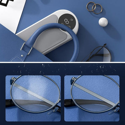 PureWave | Ultrasonic Cleaner – USB Rechargeable – 450 ML Tank – Deep Clean Removes Dirt Safely – For Glasses Jewellery Dentures at Home