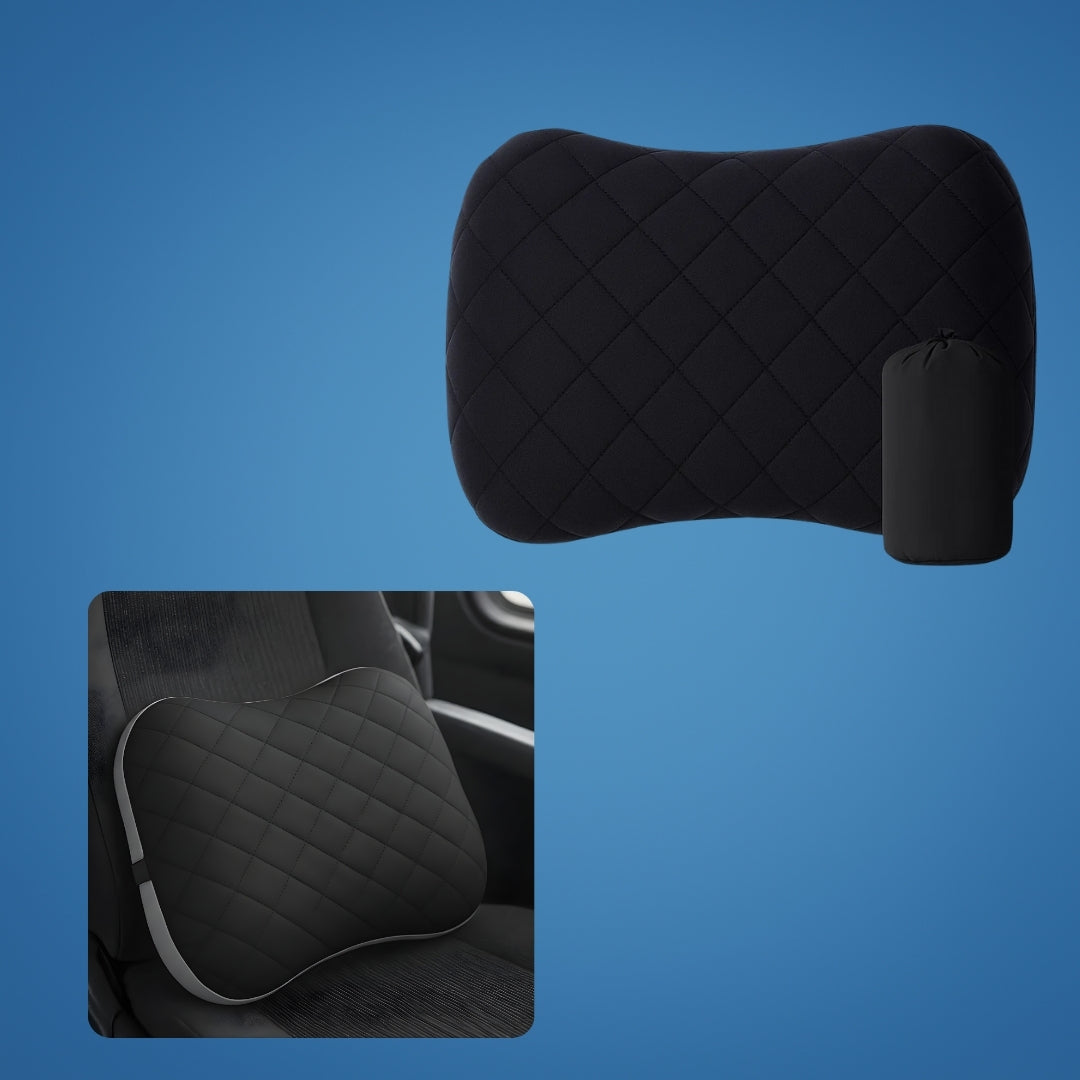 TravelEase | Travel Neck Pillow – Ergonomic Neck Support – Inflatable & Lightweight – Eases Neck Pain – Compact for Flights & Train