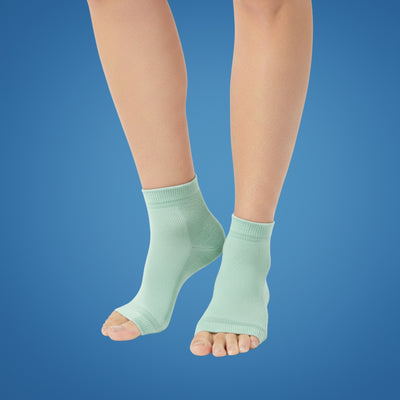 HeelEase | Gel Heel Repair Socks – Moisturising Gel Lining – Cushioned Open-Toe – Softens Cracked Heels Overnight – For Foot Relief Comfort