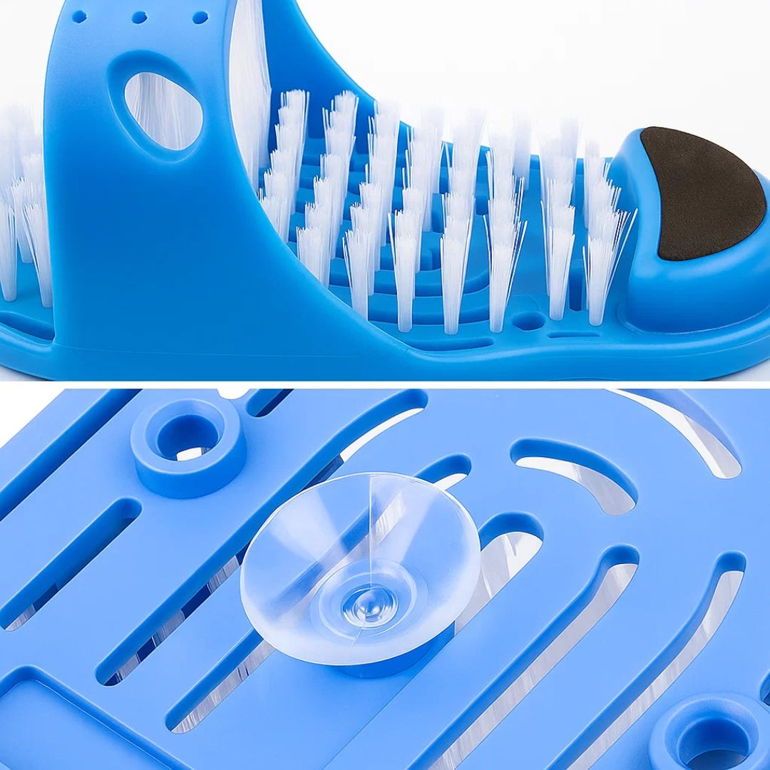 FeetEase | Shower Foot Scrubber Mat – No-Bend Deep Clean Foot Massage – Suction-Cup Anti-Slip Design – Relieves Aches & Softens Skin