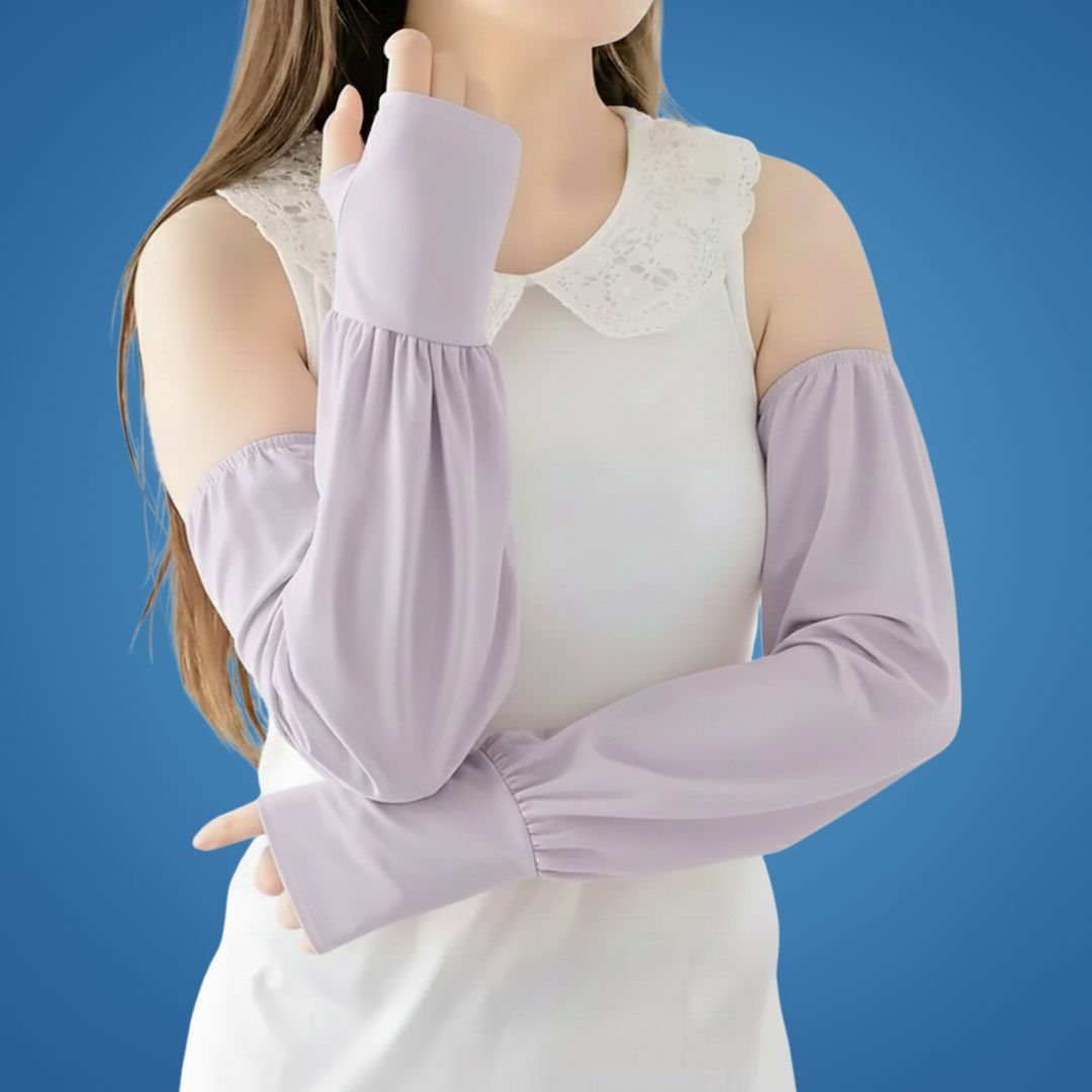 ShadeGuard | UV Arm Sleeves – Cooling Sun Protection – Breathable Anti-Slip Grip – Keeps Arms Cool Dry Comfortable – For Cycling Running