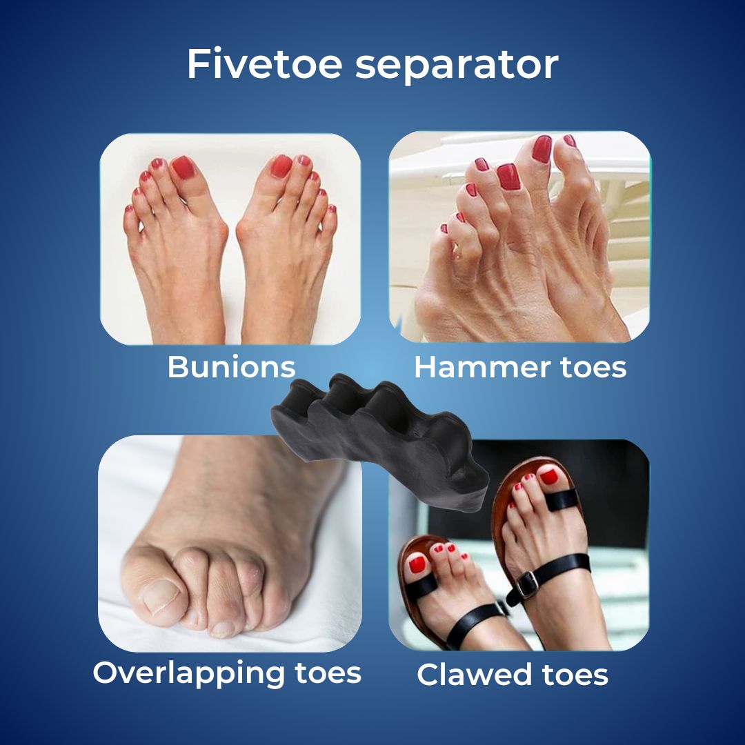 FlexAlign Toe Spacer | Toe Realignment and Pain Relief – Ideal for Bunions - Overlapping Toes - and Foot Comfort