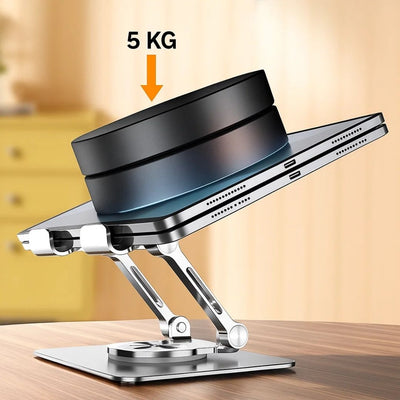 DeskEase | Adjustable Tablet Stand – Ergonomic Comfort – Foldable Anti‑Slip Design – Ideal for Work, Study, Travel & Video Calls