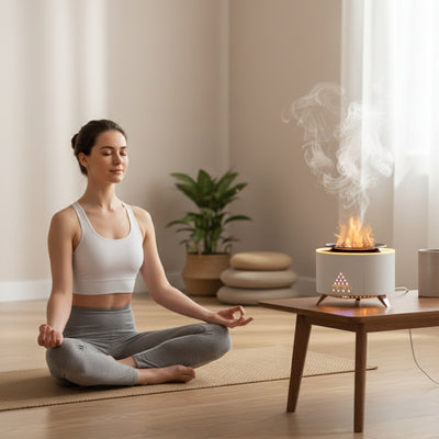 MistAura | Diffuser Humidifier – Ultrasonic Quiet Operation – 350 ml Tank – Sleep Relaxation – Relieves Dry Air & Aids Better Breathing