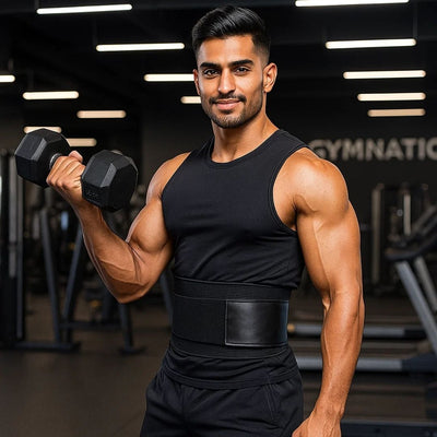 CoreFlex | Men’s Waist Trainer – Adjustable Compression Wrap – Breathable Fabric – Ideal for Workouts and Daily Wear