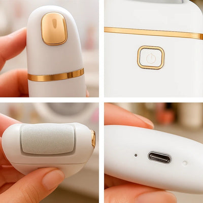 SoleSmooth | Electric Foot File – Callus Remover – Rechargeable Cordless – Heals Cracked Heels – Restores Soft, Smooth Feet at Home