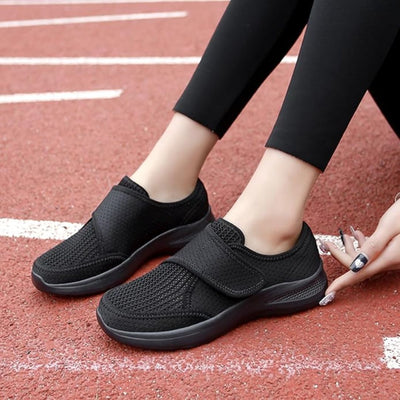 EaseStride | Orthopedic Shoes for Swollen Feet – Adjustable Velcro Straps – Breathable Cushioned Insole – Ideal for Elderly Comfort
