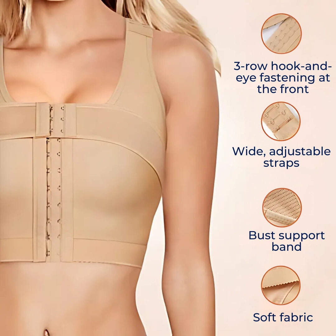 HealShape | Postoperative Breast Support Bra – Implant Stabilizer for Pain Relief, Swelling Reduction, and Stability