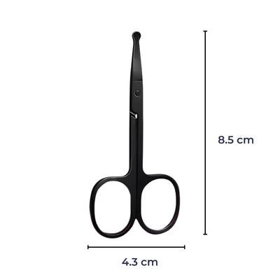 SafeTrim | Nose Hair Scissors – Rounded Tip Safety – Rust-Resistant Stainless Steel – Painless Grooming for Men & Women