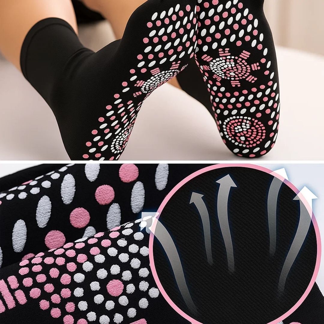 SlimTherm | Self-Heating Socks – Magnetic Therapy – Breathable Slimming Thermal Socks for Cold Feet Relief – Boosts Circulation & Comfort