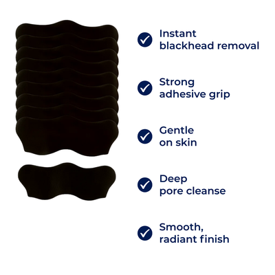 ClearMagnet | Nose Pore Strips – Rapid Blackhead Removal – Strong Self-adhesive Peel-off – Gentle Deep Clean for Clear Skin at Home