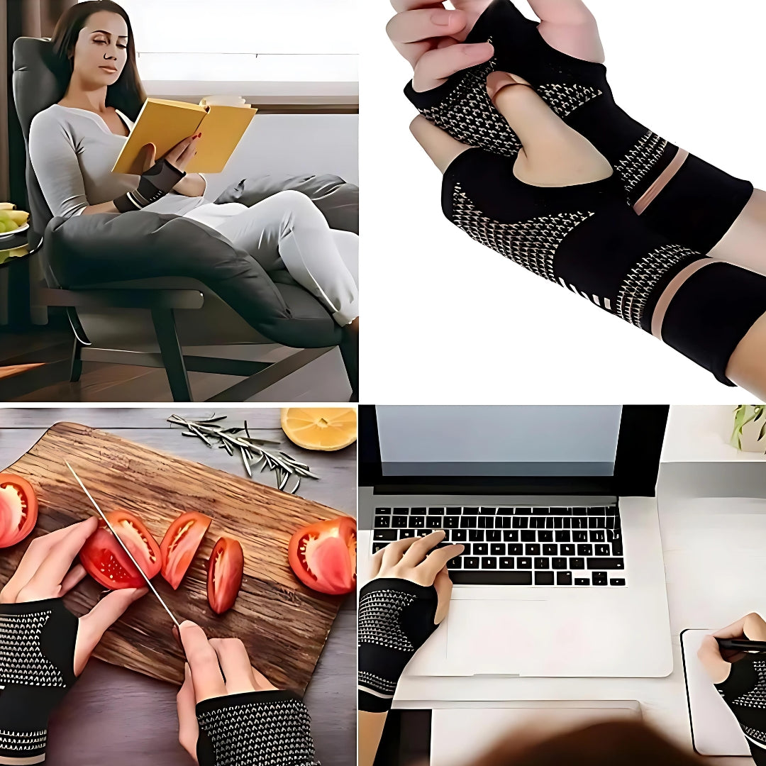 FlexiSupport Wrist Hand Brace for Daily Support and Pain Relief - Breathable fabric | Ideal for Injuries - Chronic Conditions and Post-Surgery Recovery