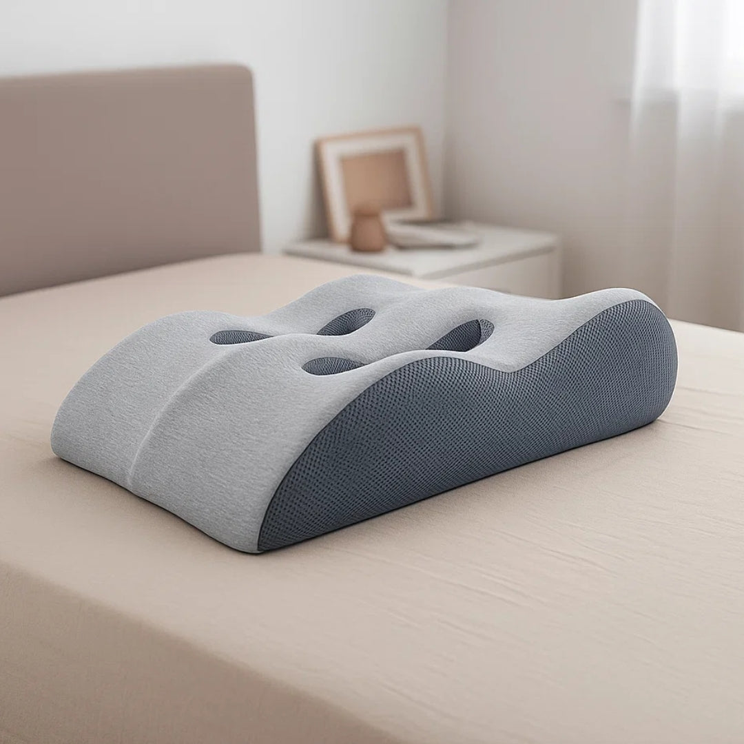 ElevateEase | Leg Elevation Pillow – Improve Circulation & Swelling Relief – Memory Foam with Breathable Cover – Tired Legs Support