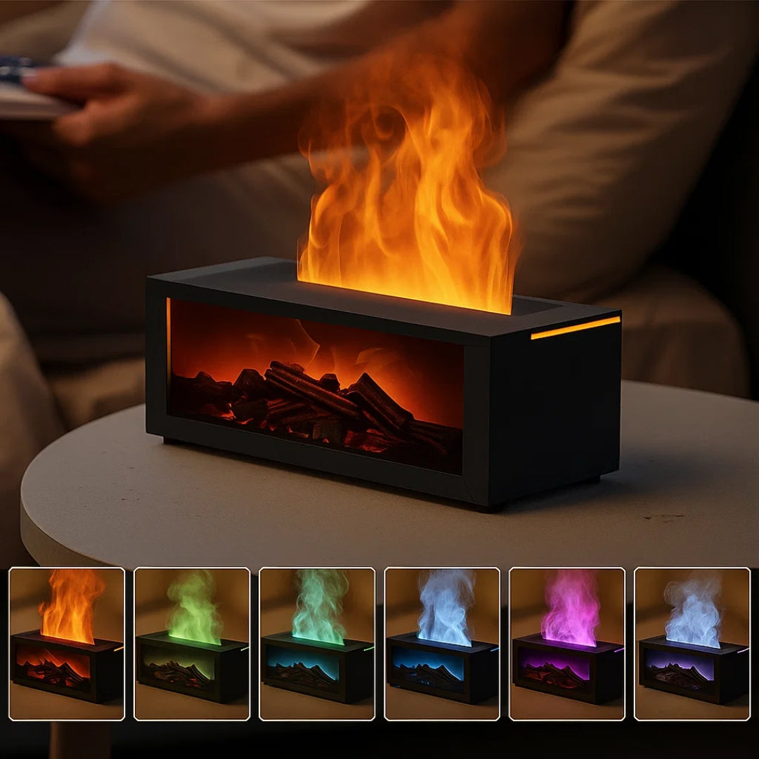 CalmAura | Essential Oil Diffuser Humidifier – Deep Sleep & Dry-Air Relief – Quiet USB-Powered 150 ml Tank – Bedroom & Living Room