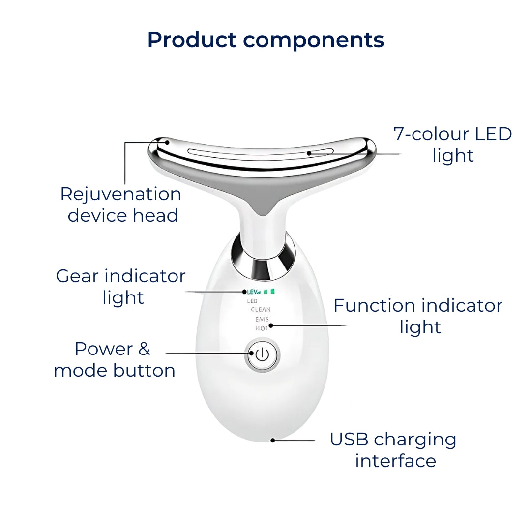 LumiLift | EMS Facial Toner – Microcurrent Skin Tightening, Anti-Aging & Double Chin + Wrinkle Reduction