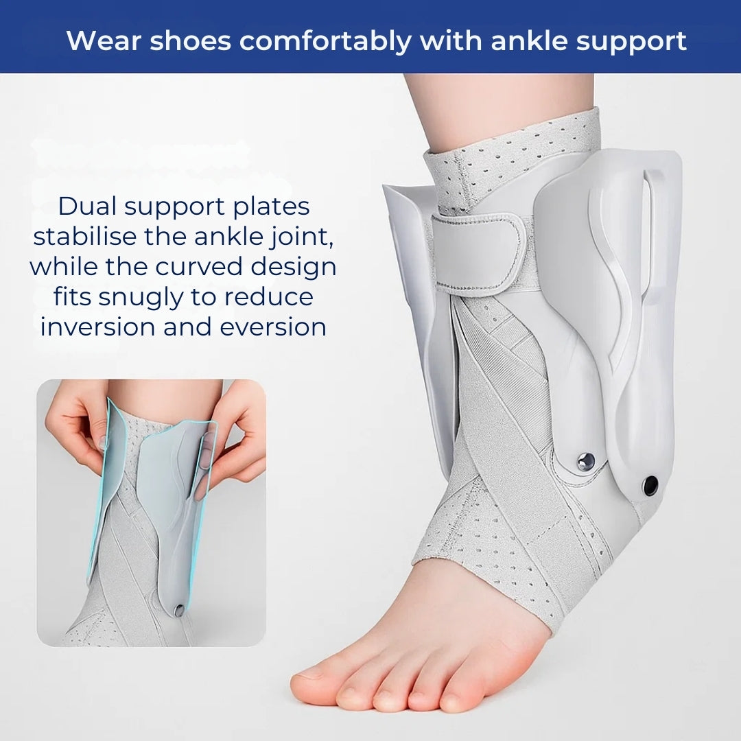 StabilEase Ankle Support Brace – Prevents Twisting – Breathable Lightweight – Pain Relief – Injury Recovery – Everyday Comfort