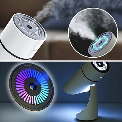 AeroMist | Portable Aromatherapy Humidifier – Ultra Quiet – 90° Tilt Rotation – Relieves Dry Air & Enhances Sleep in Bedroom or Office
