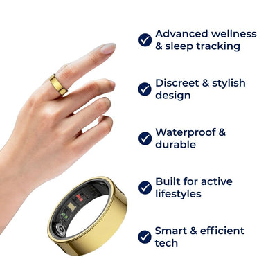 VitalBand Smart Ring – Sleep & Wellness Tracker – Waterproof – Ideal for Active Lifestyles