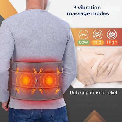 ThermaRelief Heated Belt for Back Pain | Red Light Therapy - Adjustable Belt - Relieves Back Pain - Relieves Muscle Tension - Improves Circulation