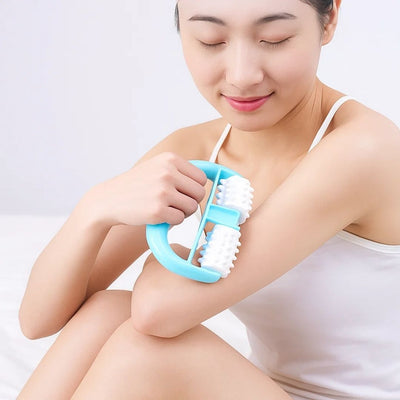 ToneWood | Cellulite Massage Roller – Deep‑Tissue Sculpt – Natural Wood – Home Body Toning