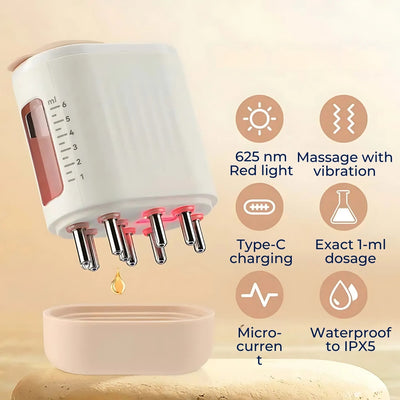 HairVibe Electric Scalp Massager | Improved Blood Circulation – Stress Relief to Promote Hair Growth and Scalp Health