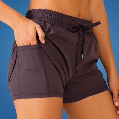 StrideEase | Running Shorts – Anti-Chafe 2-in-1 – Quick-Dry Breathable Fabric – Secure Pocket – Comfort Fit for Runners & Gym Women