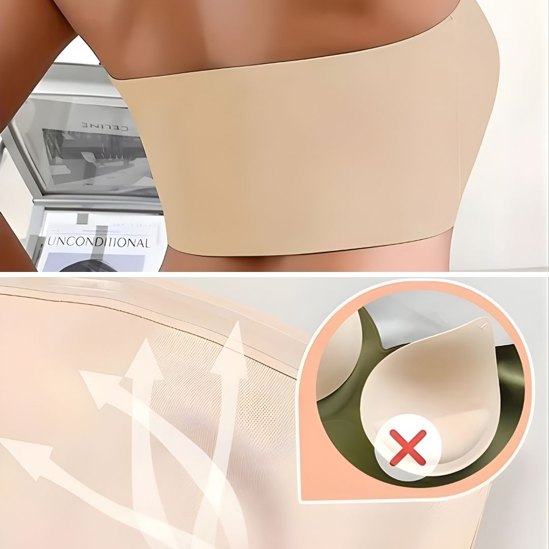 LiftEase | Strapless Wireless Support Bra – Front-Closure Easy Fit – Wire-Free Breathable Design – Stay-Up Lift, Comfort & Confidence All-Day