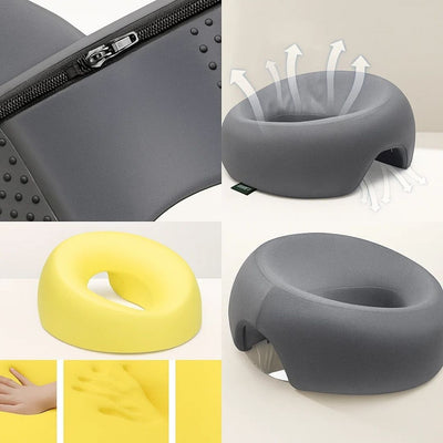 FaceEase | Face‑Down Pillow – Pressure Relief Support – Contoured Memory Foam – Ideal for Massage Beauty & Stomach Sleeping