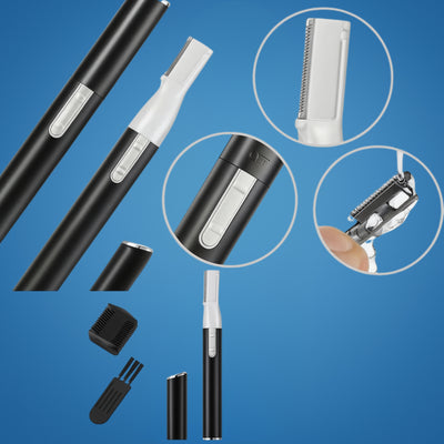 GroomEase | Eyebrow Trimmer – Painless Precision – Stainless Steel Mini Facial Shaver – For Sensitive Skin & On-the-Go Grooming