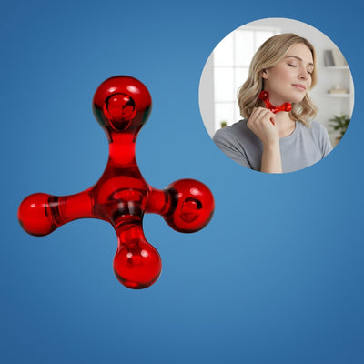 MuscleEase | Trigger Point Massage Ball – Deep Tissue Pain Relief – Compact Handheld – Relieves Knots & Tension in Back, Neck, Legs