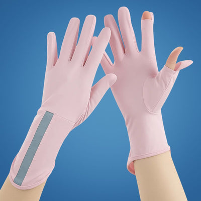 SunGuard | UV Protection Gloves – Breathable Cooling Fabric – Open Finger Touchscreen – Lightweight Comfort – Outdoor Driving & Cycling