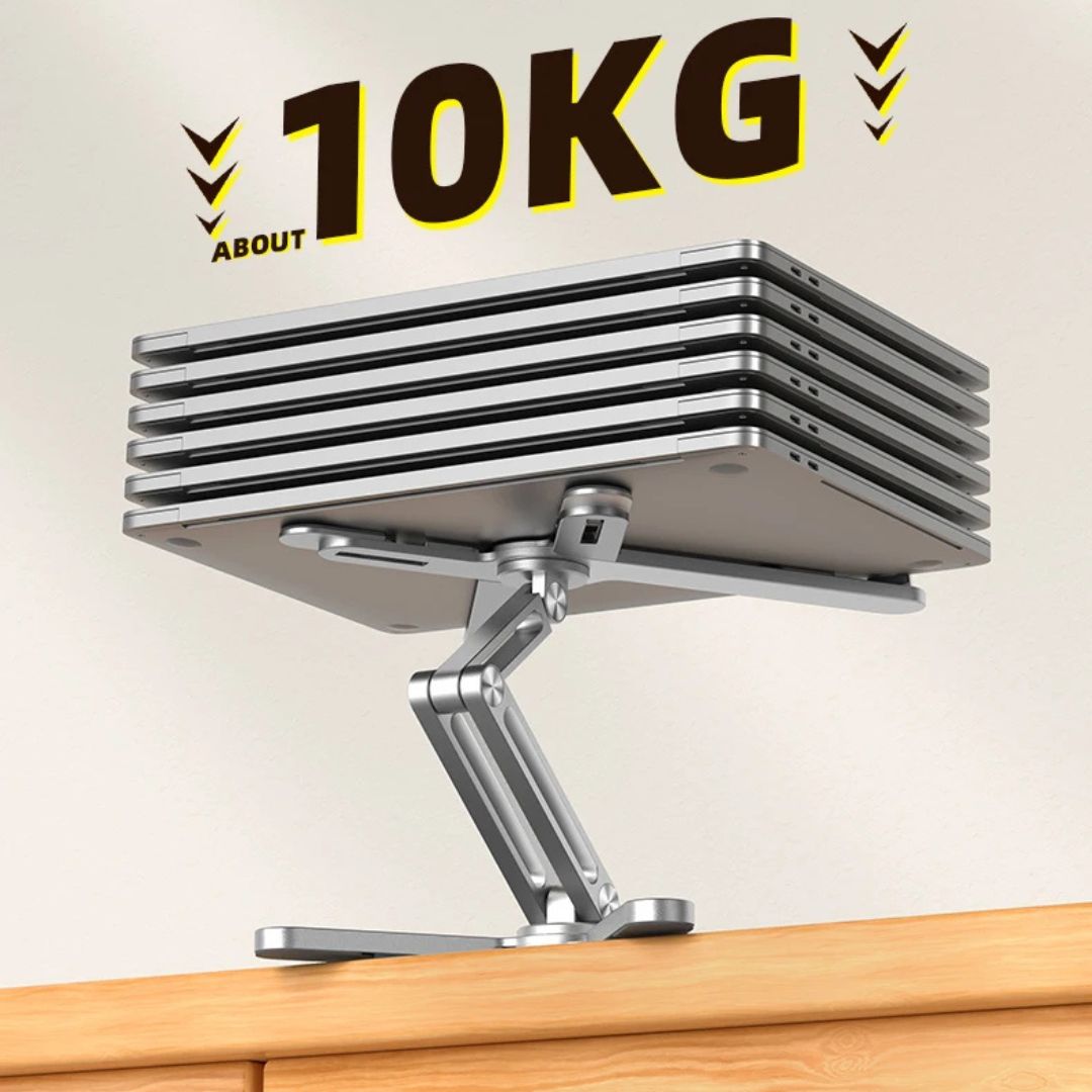 DeskLift | Adjustable Laptop Stand – Ergonomic Elevation – Aluminium Alloy with Ventilation – Reduces Neck Strain & Boosts Comfort