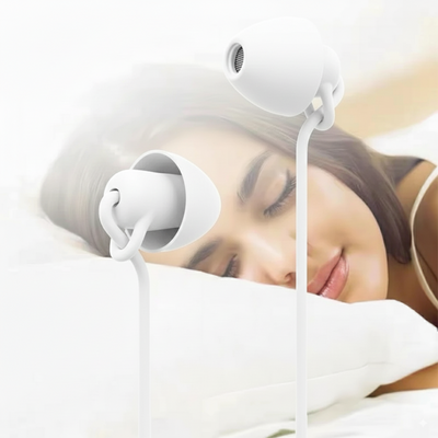 SomniSil | Sleep Earphones – Noise-Cancelling – Ergonomic Silicone – For Side Sleepers – Blocks Snoring & Traffic – All-Night Comfort