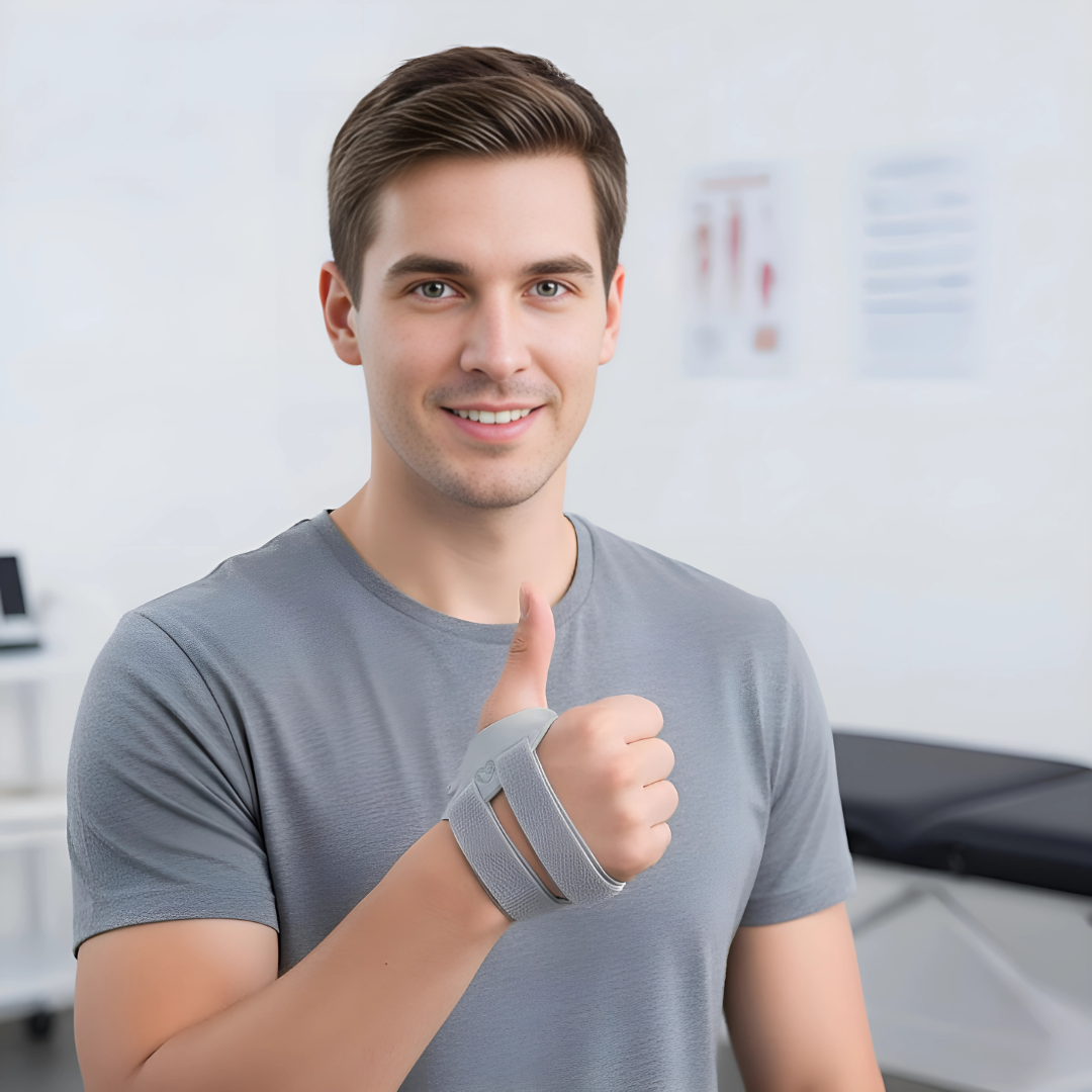 OrthoRelief | Thumb Support Brace – Pain Relief & Joint Stabilisation – Breathable Lightweight Splint – CMC Joint Arthritis & Sprain