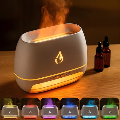 SaltAura | Humidifier Diffuser – Relieves Dry Air and Aids Sleep – Himalayan Salt Crystal, Quiet Mist and Calming Home Air Wellness