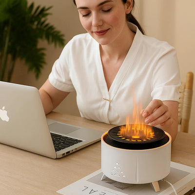 MistAura | Diffuser Humidifier – Ultrasonic Quiet Operation – 350 ml Tank – Sleep Relaxation – Relieves Dry Air & Aids Better Breathing