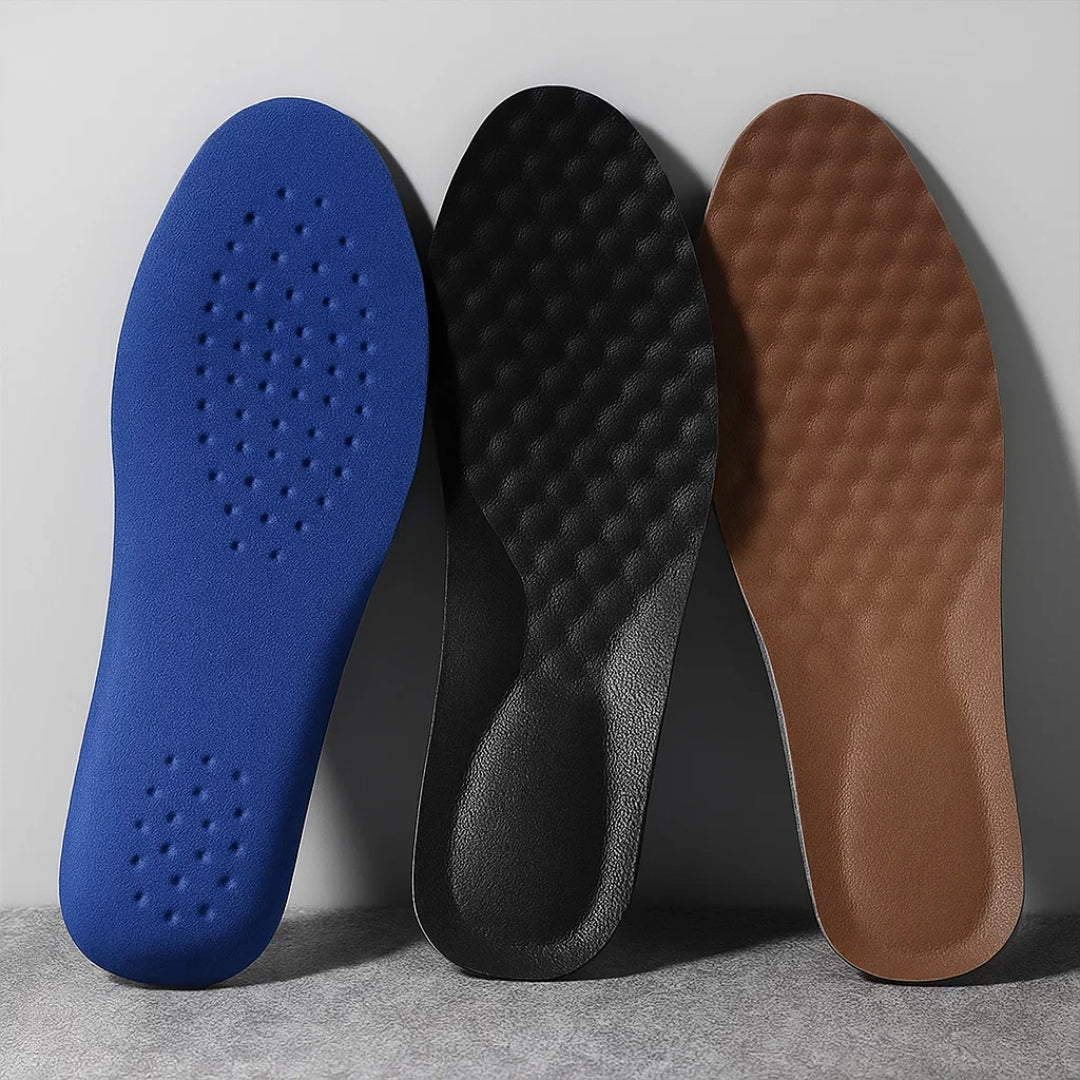 StrideSupport | Arch Support Orthopaedic Insoles – Pain Relief – Leather Breathable – Comfort & Alignment for All-Day Standing & Walking