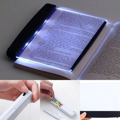 PageGlow | Flat LED Book Light – Glare‑Free Full‑Page Illumination – Slim Portable Design – Eye‑Care for Travellers & Bedtime Readers