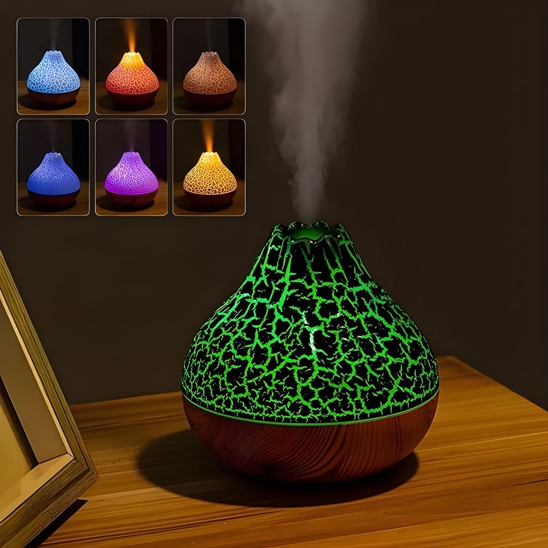 CalmMist | Humidifier and Essential Oil Diffuser – Quiet Ultra-Fine Mist – 300 ml Water Tank – Relieves Dry Skin – Enhances Sleep Quality