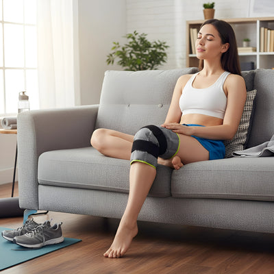 CryoRelief | Knee Ice Pack Wrap – Cold Therapy – Flexible Gel Bead Wrap – Reduces Swelling – Relieves Pain – Speeds Injury Recovery