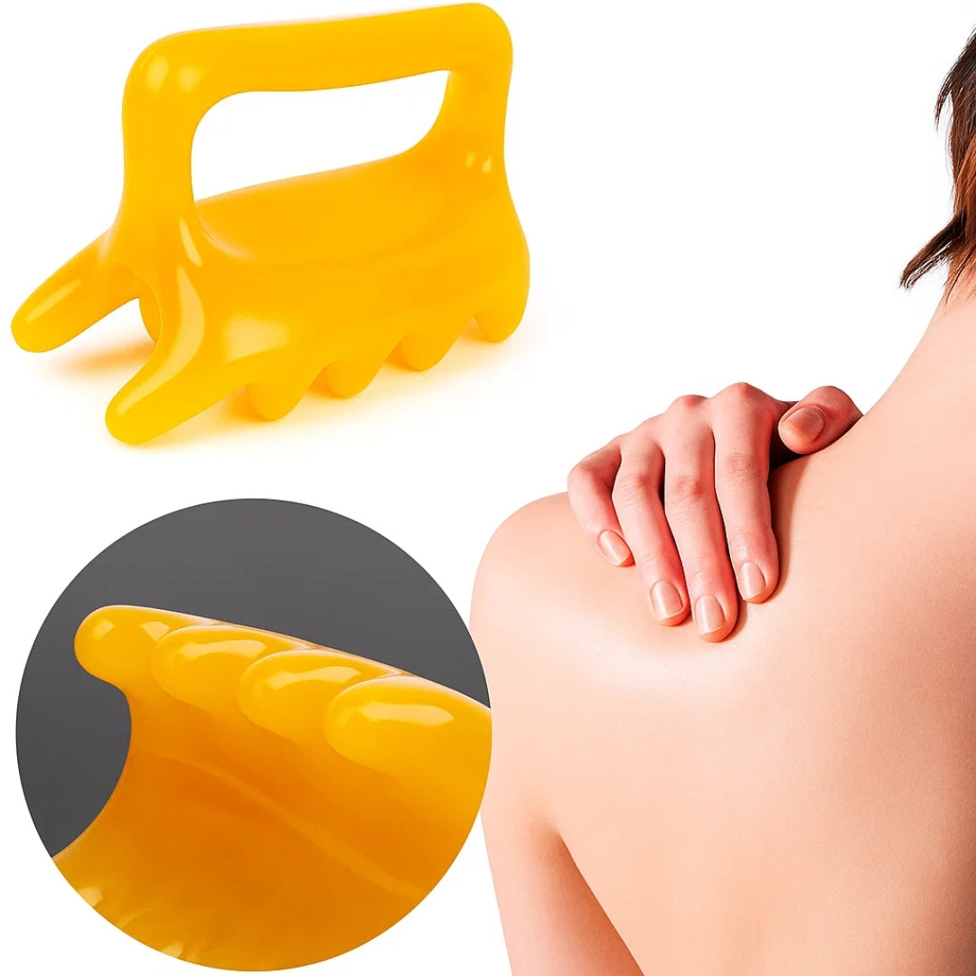 MuscleEase | Acupressure Massager – Knot Relief – Smooth-Edge Handheld Design – Back & Shoulder Recovery – Relax Muscles & Boost Circulation